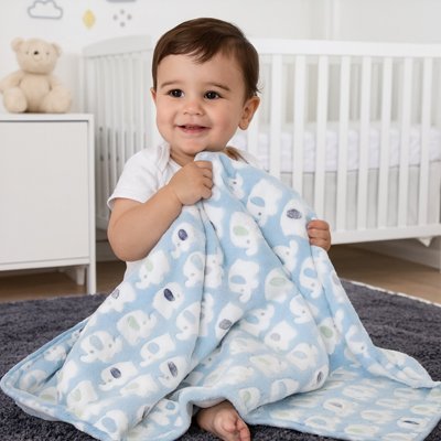 Couverture bebe | Ultra - douce - Mon Bébé Saphir