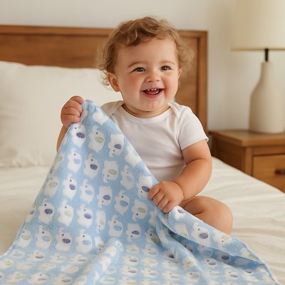 Couverture bebe | Ultra - douce - Mon Bébé Saphir