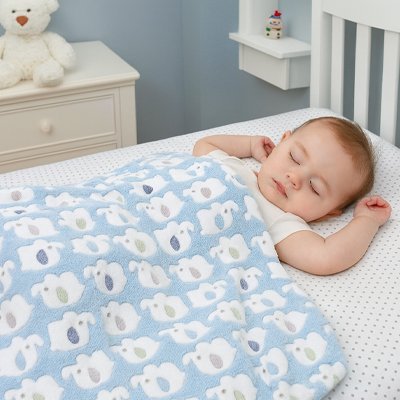 Couverture bebe | Ultra - douce - Mon Bébé Saphir