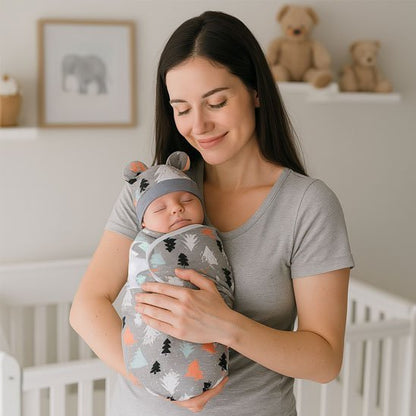 Couverture emmaillotage | Ultra - douce - Mon Bébé Saphir